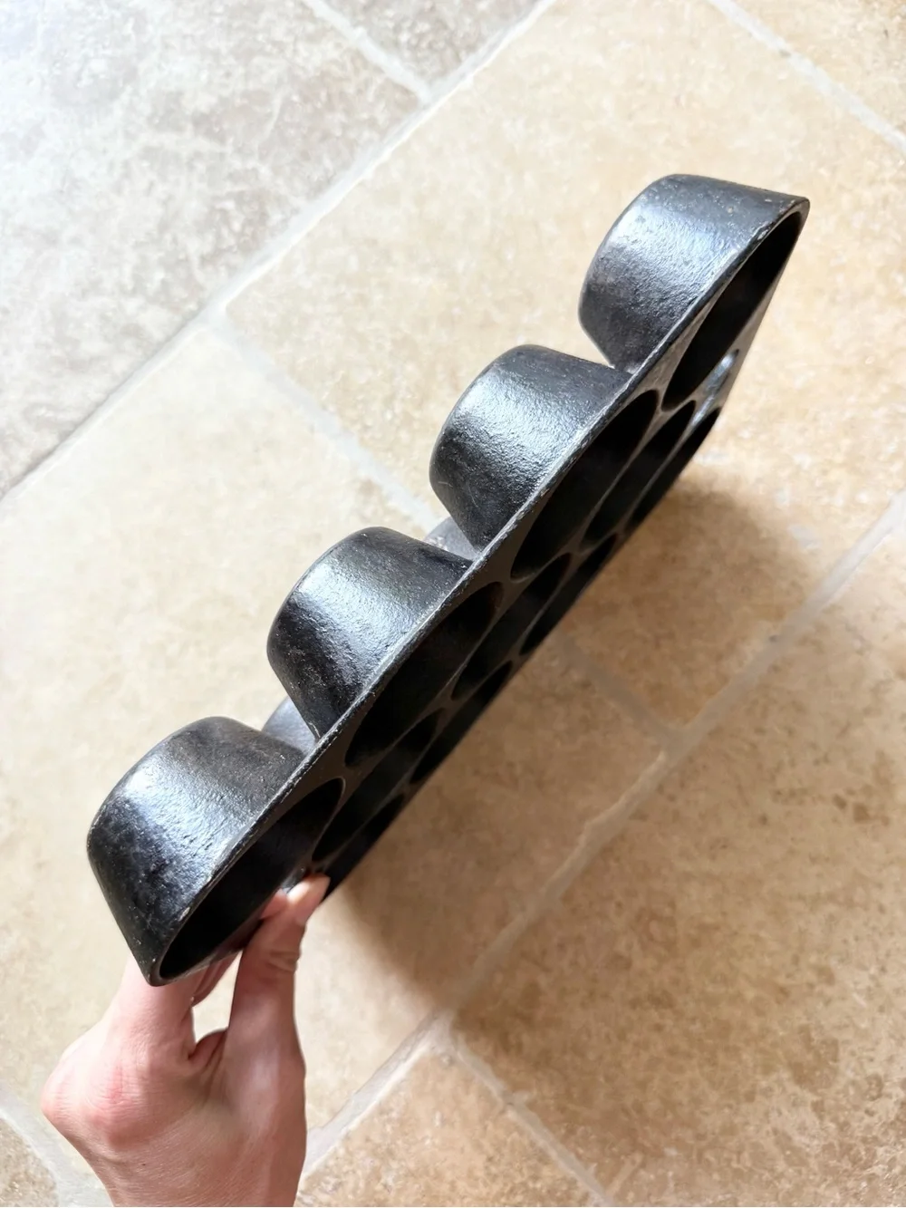 Griswold no. 10 Look Alike Cast Iron Vintage Popover Pan Muffin 11 Count